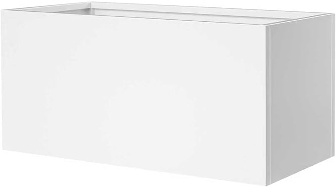 Metal Rectangular Planter 36" L x 12" W x 16" H Galvanized Steel Planter Box by GZGNEEVL