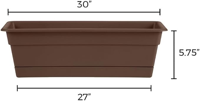 Bloem Dura Cotta Window Box Planter: 30" - Image 5