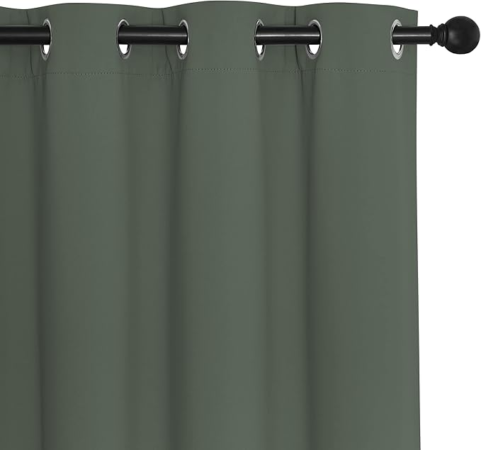 NICETOWN Room Divider Curtain 132 Inches Long, Wide Blackout Sliding Door - Image 7