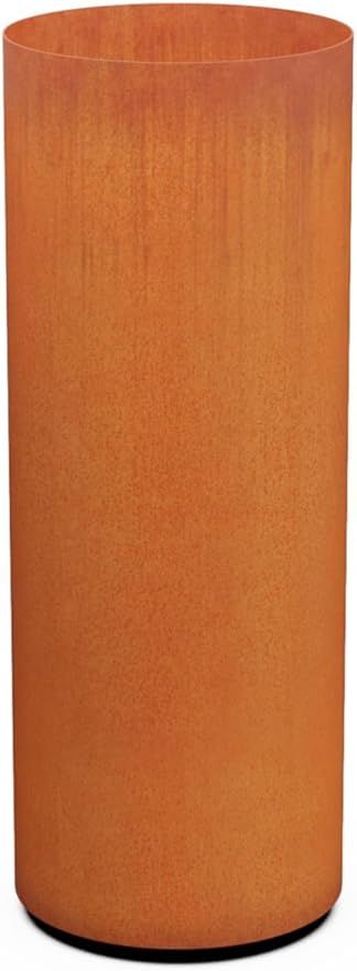 PLANTERCRAFT Corten Steel Metal Planter Box, Round Sizes, Modern Garden Steel by Plantercraft