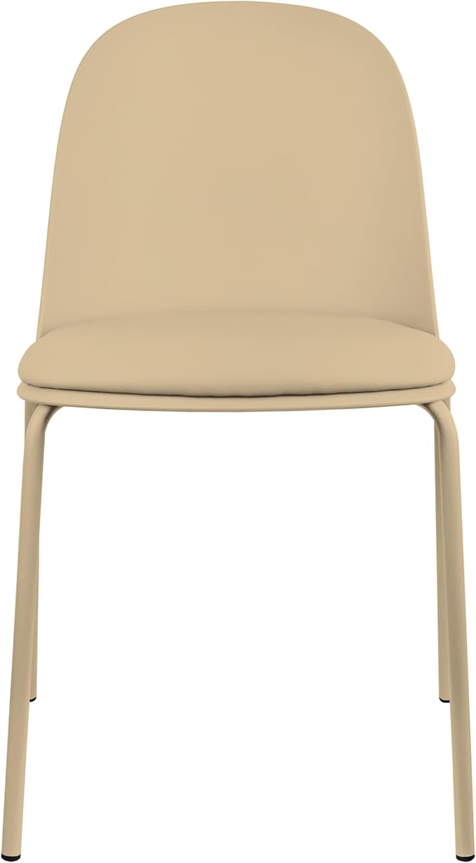 2xhome Parent Modern Stackable Armless Dining Chair | Plastic Shell Seat by 2xhome