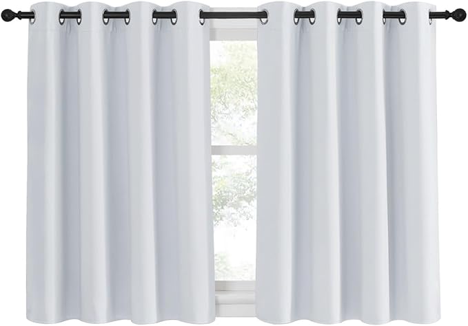 NICETOWN Greyish White Room Darkening Curtain by NICETOWN