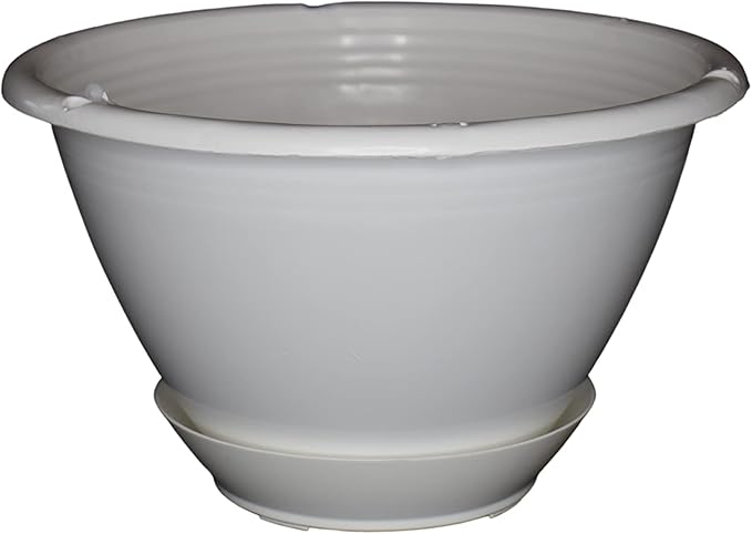 8 inchWhite Plastic Hanging Basket - Image 8