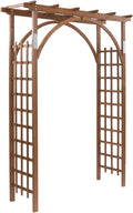 VINGLI 85in Wooden Arbor Garden Arch, Wedding Arch by VINGLI