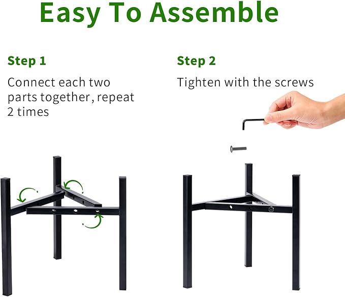 Airpark Plant Stand Indoor Adjustable, Metal Modern Plant Stand, Heavy Duty - Image 7