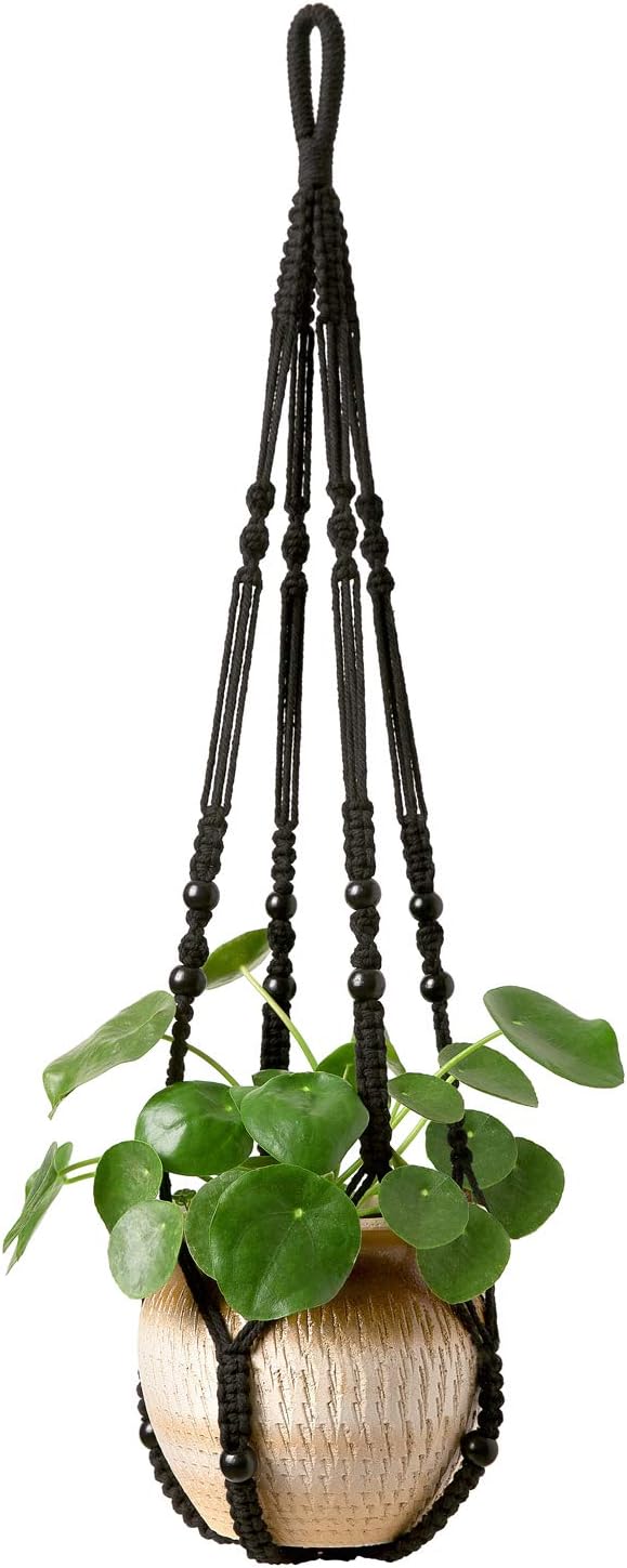 Mkono Macrame Plant Hanger Indoor Hanging Planter Basket - Image 8