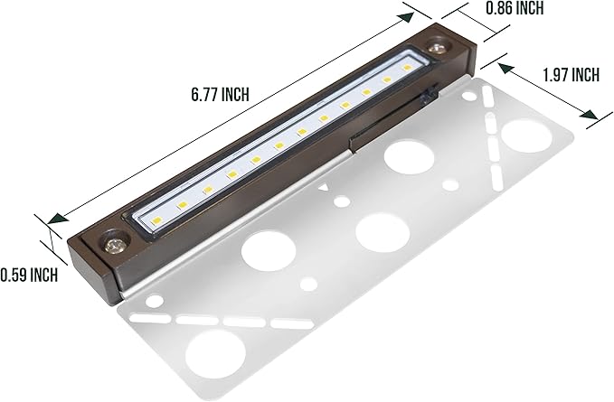 GKOLED 4-Pack Replaceable 6.8" LED Hardscape Lights, Low Voltage Retaining Wall - Image 7
