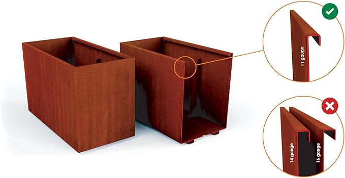 Plantercraft Corten Steel Planters | Large Round Planters - Image 4