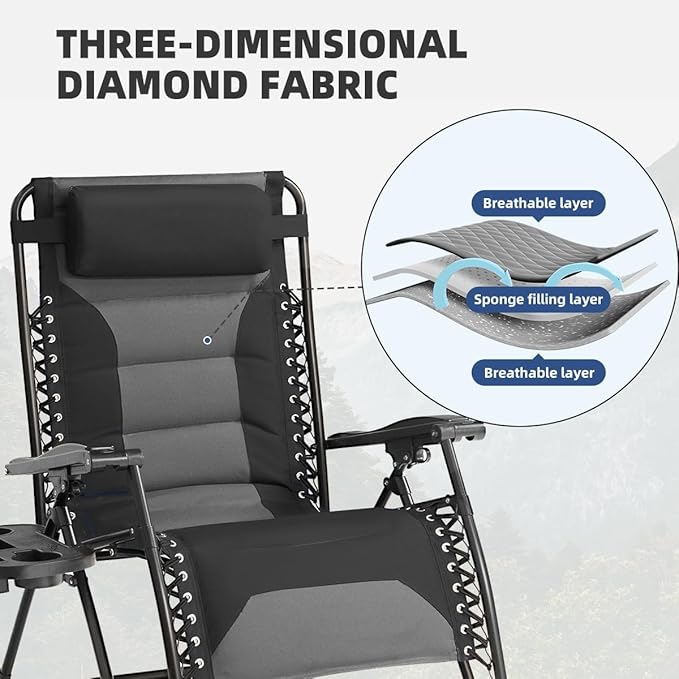 Zero Gravity Chair Oversized Padded Recliner - Image 6
