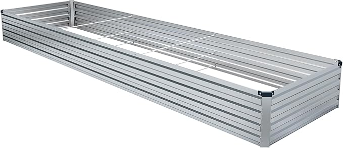 2 Pack 12x2x1FT Galvanized Raised Garden Bed Kit, Outdoor Metal Planter Box - Image 7