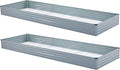 2 Pack 12x4x1FT Galvanized Raised Garden Beds Kit Outdoor Metal Gardening by Meberam