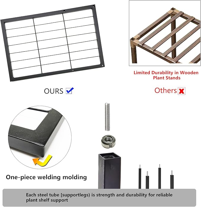 Twhep 5-Tier Iron Plant Stand - Image 4