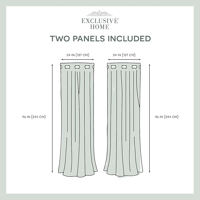 Exclusive Home Canopy Stripe Indoor/Outdoor Grommet Top Curtain Panel, Sunbath - Image 6