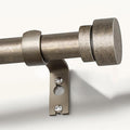 Retro Silver Curtain Rods for Windows 28 to 48 Inches Adjustable Length Heavy by Unknown
