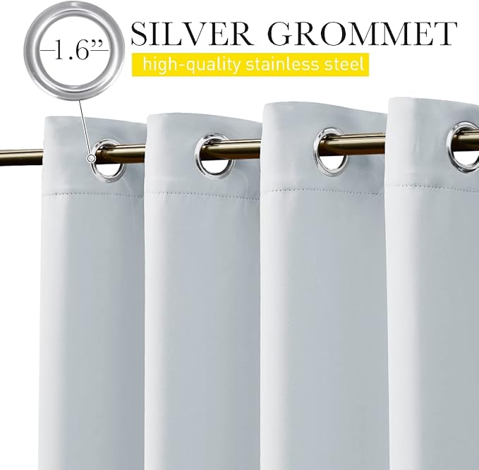 NICETOWN 2 Panels Fixed Outdoor Curtains Waterproof - Image 8