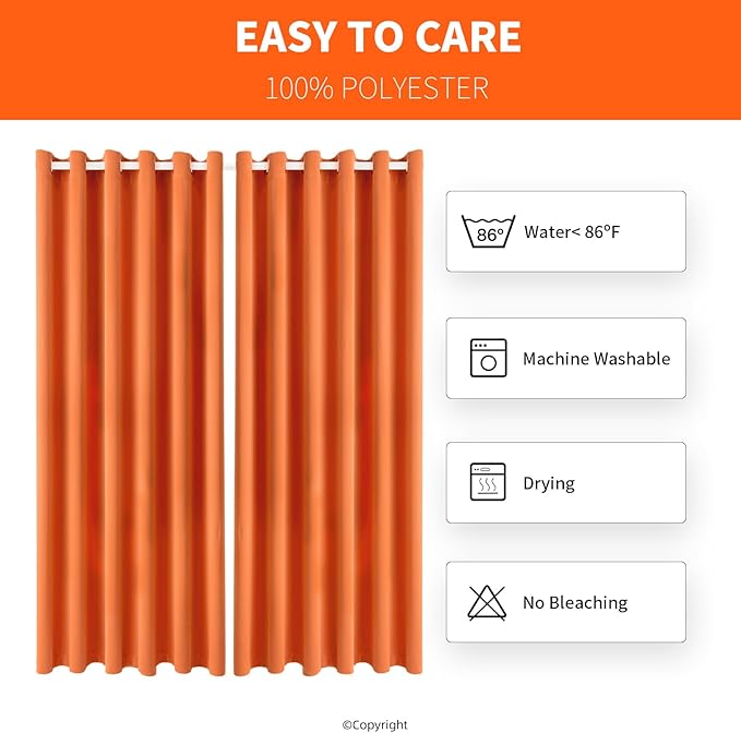 DIVA EN CAMINO DEC Outdoor Patio Curtain Waterproof Darkening Thermal Insulated - Image 7
