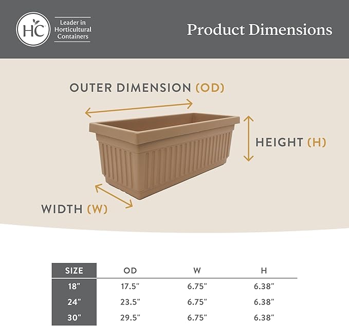 The HC Companies 18 Inch Venetian Window Planter Box - Image 5