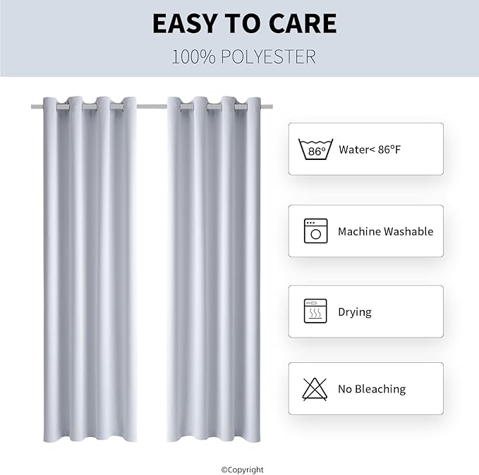 Outdoor Indoor Curtains W52 x L63 - Image 7