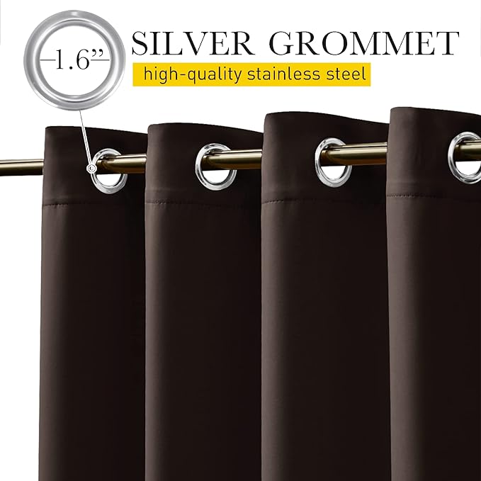 NICETOWN 2 Panels Weighted Outdoor Curtains - Image 2