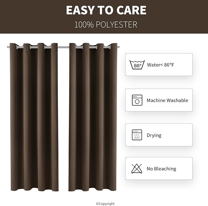 Outdoor Indoor Curtains for Patio Weather-resistant Window Panels Privacy - Image 6