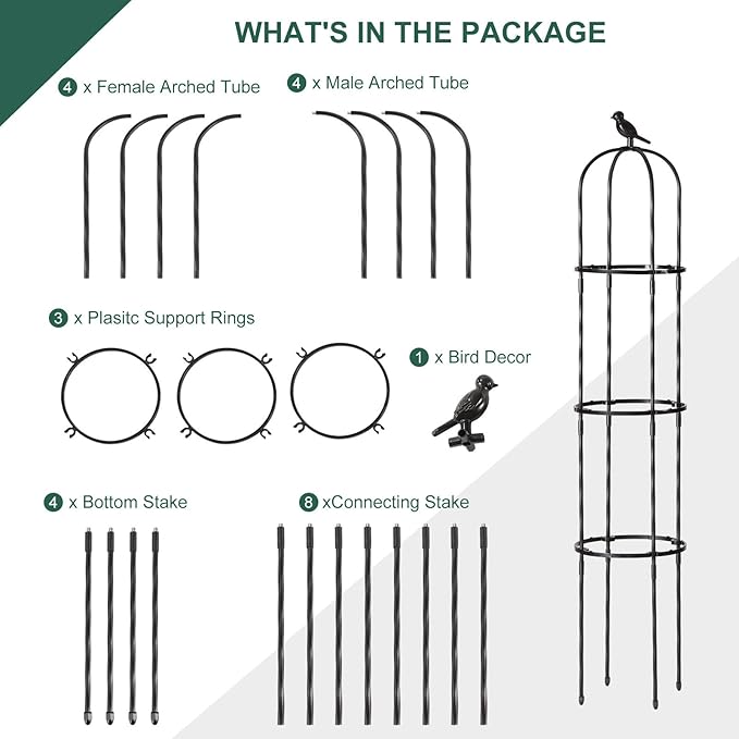 Garden Trellis for Climbing Plant Outdoor, 2 Pack - Image 7