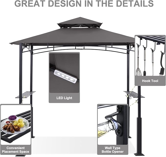 ABCCANOPY 8x5 Grill Gazebo - Image 3