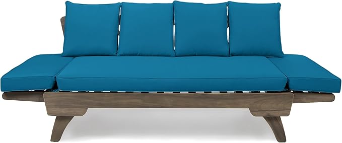 Merax Outdoor Patio Daybed Sofa, 3-Seat Sofa - Image 4