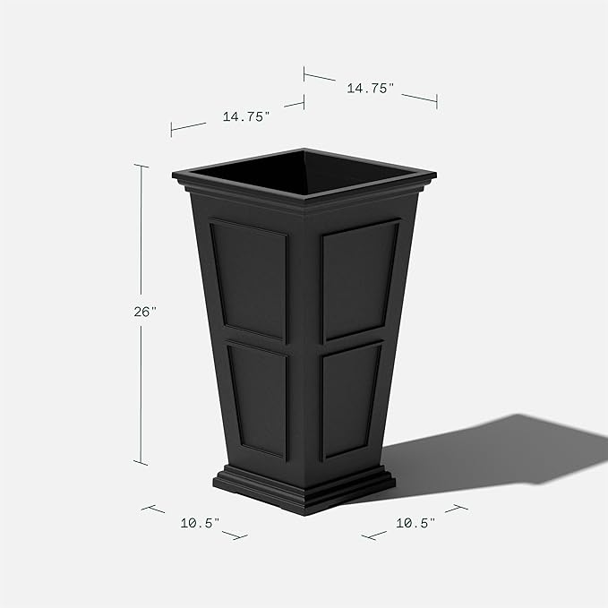 Veradek Fairmont Tall Plastic Planter - Image 3