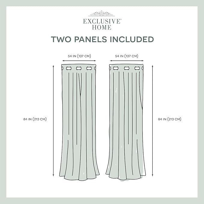 Exclusive Home Canopy Stripe Indoor/Outdoor Grommet Top Curtain Panel, Sunbath - Image 6
