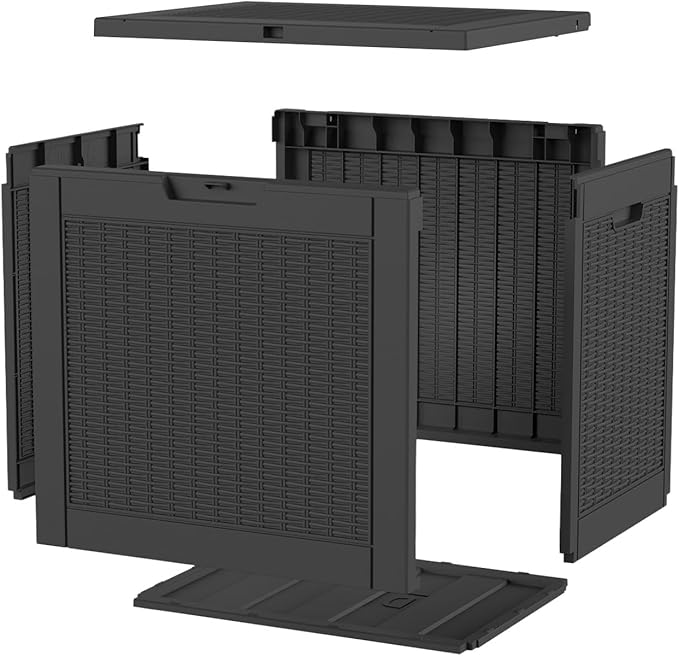 EasyUp 31 Gallon Resin Deck Box Waterproof, UV Resistant Outdoor Storage Box - Image 7