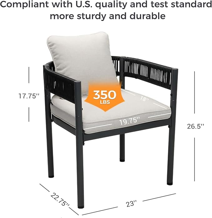 Grand patio 5-Piece Outdoor Dining Set - Image 4