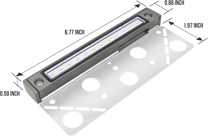 GKOLED 6.8 Inch LED Hardscape Lighting, Low Voltage Outdoor Retaining Wall - Image 7