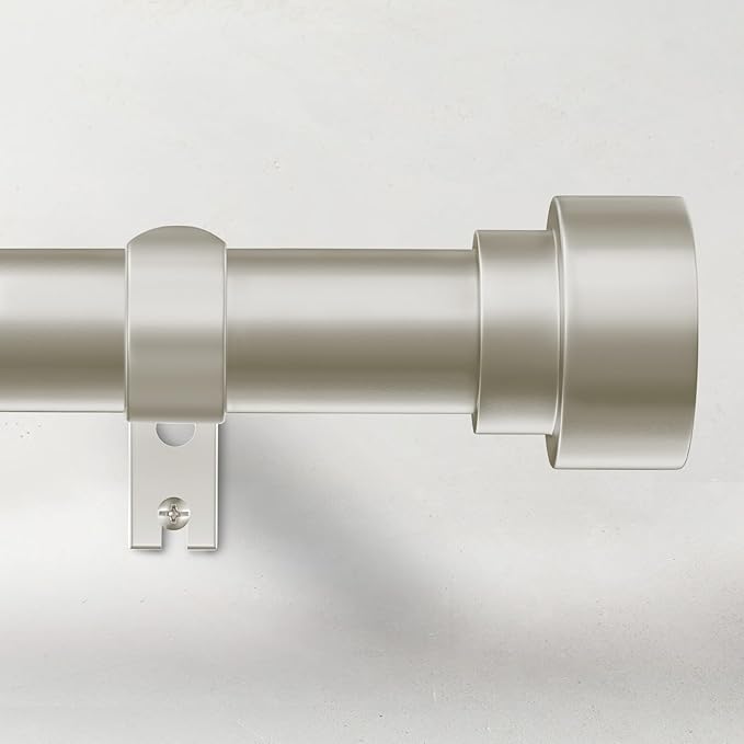 Time Forest Curtain Rods for Windows 48 to 84, 1 Inch Adjustable Heavy Duty by TimeForest