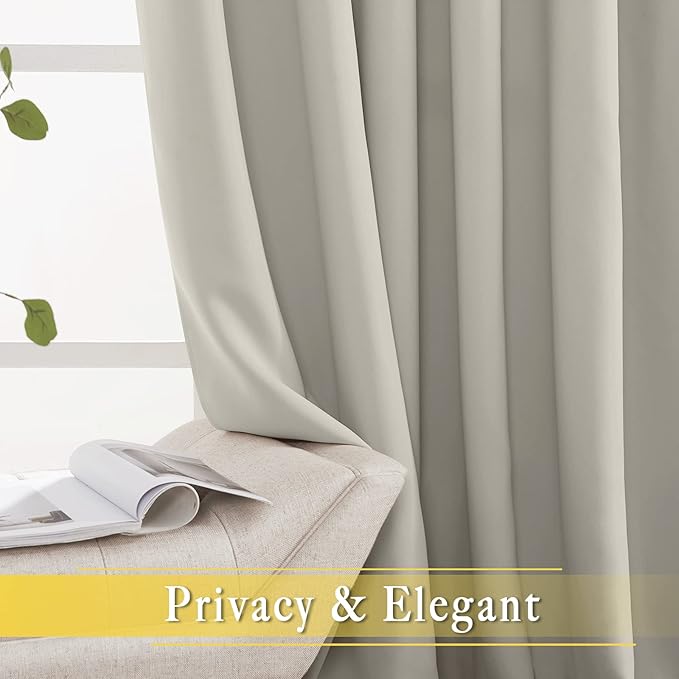 NICETOWN Natural Blackout Curtains - Image 4
