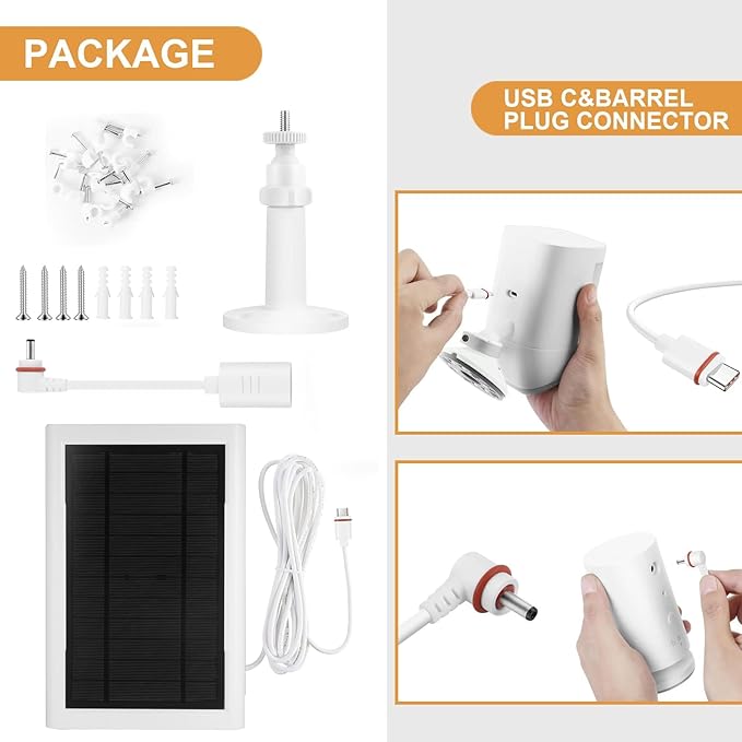 5W Solar Charger Compatible for Ring Camera - Image 3