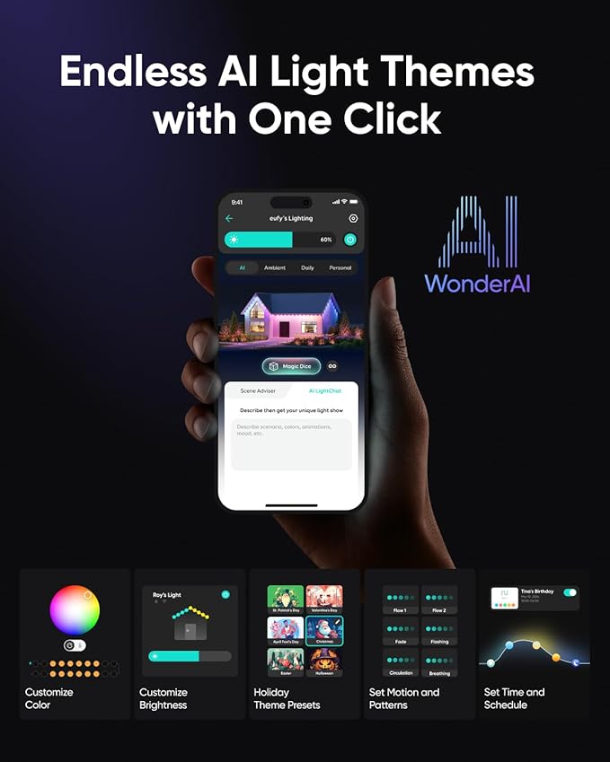 eufy Permanent Outdoor Lights E22, 100ft - Image 6