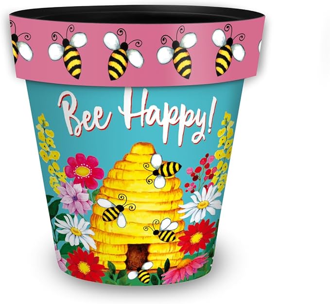 Briarwood Lane Bee Happy Beehive Medium Planter - Image 4