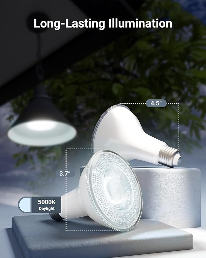 Sunco 12 Pack LED PAR30 Dusk to Dawn Light Bulb - Image 3