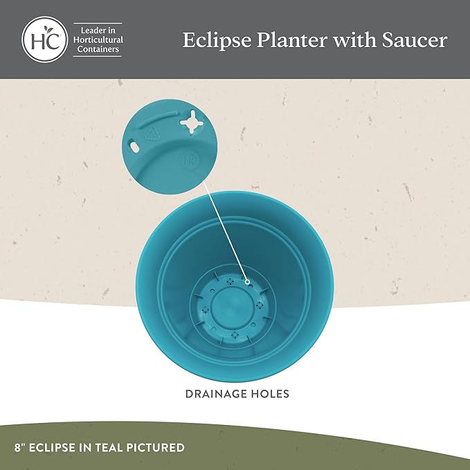 The HC Companies 16 Inch Eclipse Round Planter Pots - Image 3