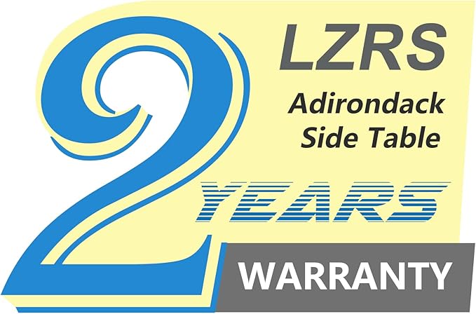 LZRS Round Adirondack Side Table Double End Table, Outdoor Side Tables - Image 9