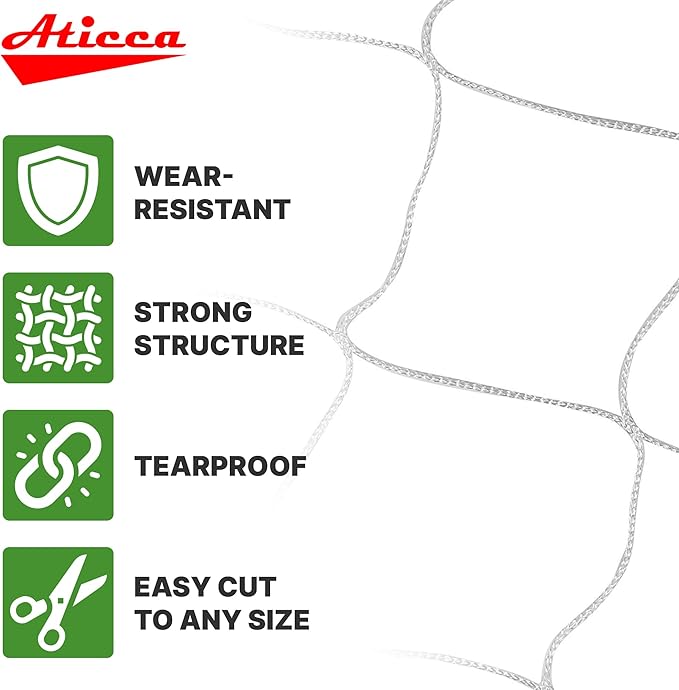 Trellis Netting 5 x 350 ft Heavy Duty Polyester Plant Support Netting White - Image 3