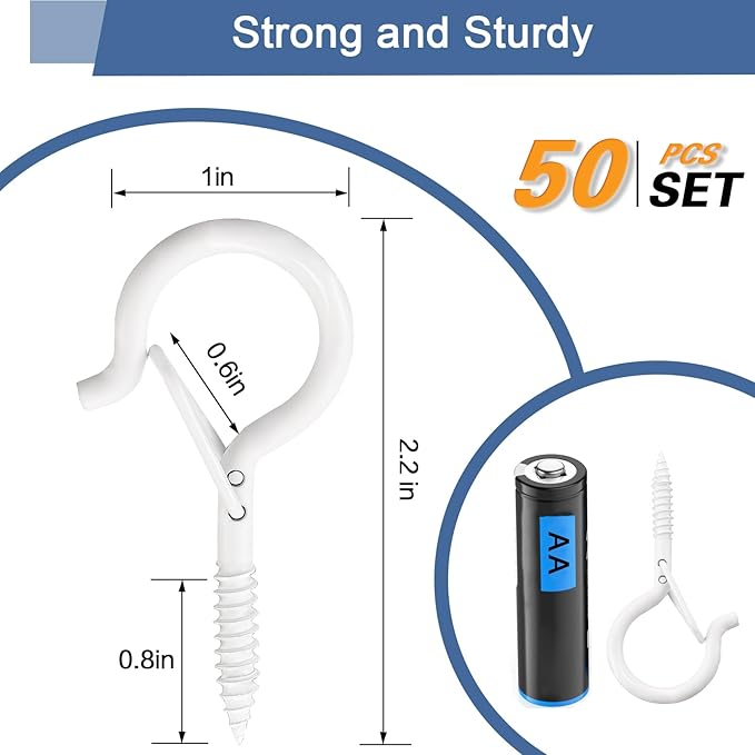 ADIIL 50 PCS Q Hanger Hooks - Image 6