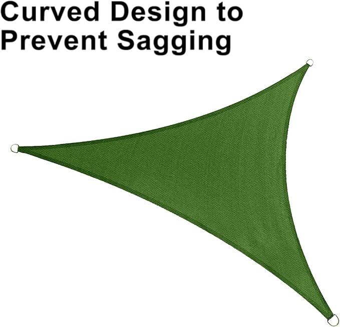 LOVE STORY Custom Size 10'x11'x14.9' Piquant Green Sun Shade Sail Right - Image 6