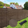 UPGRADE Privacy Fence Screen 4'x61' Brown Outdoor 90% Visibility Blockage 170 by UPGRADE
