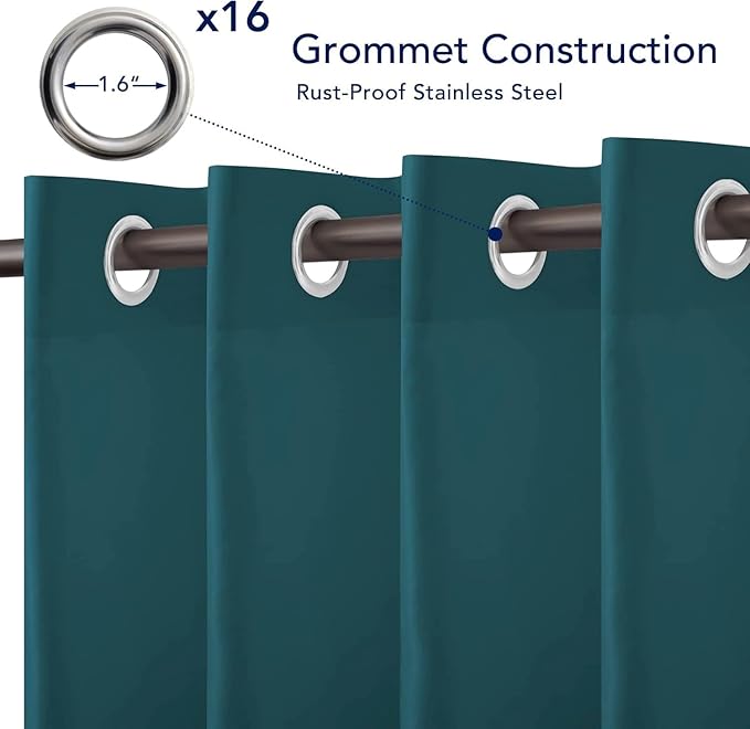 PureFit Outdoor Curtains for Patio Waterproof Weatherproof, UV Resistant - Image 4