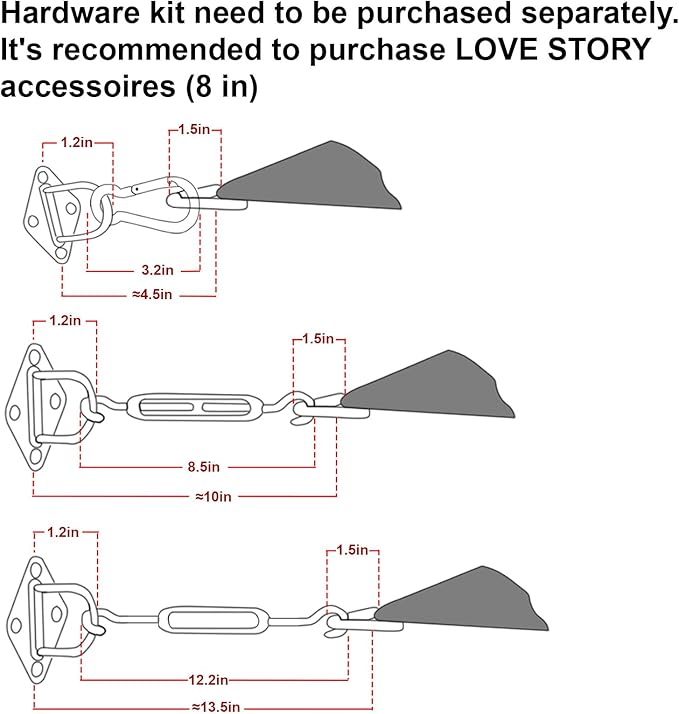 LOVE STORY Custom Size 14'x24' Turquoise Blue Sun Shade Sail Rectangle UV Block - Image 3