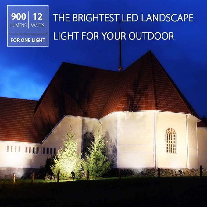 SUNVIE Outdoor Landscape LED Lighting 12W Waterproof Graden Lights COB Led - Image 6