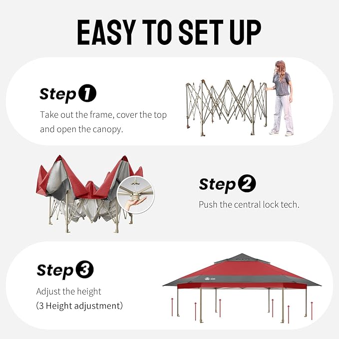 CROWN SHADES 12x12 Pop Up Gazebo - Image 7
