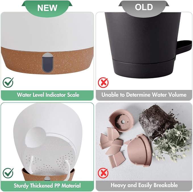 montresor 12/10/8 Inch Self Watering Pots - Image 8