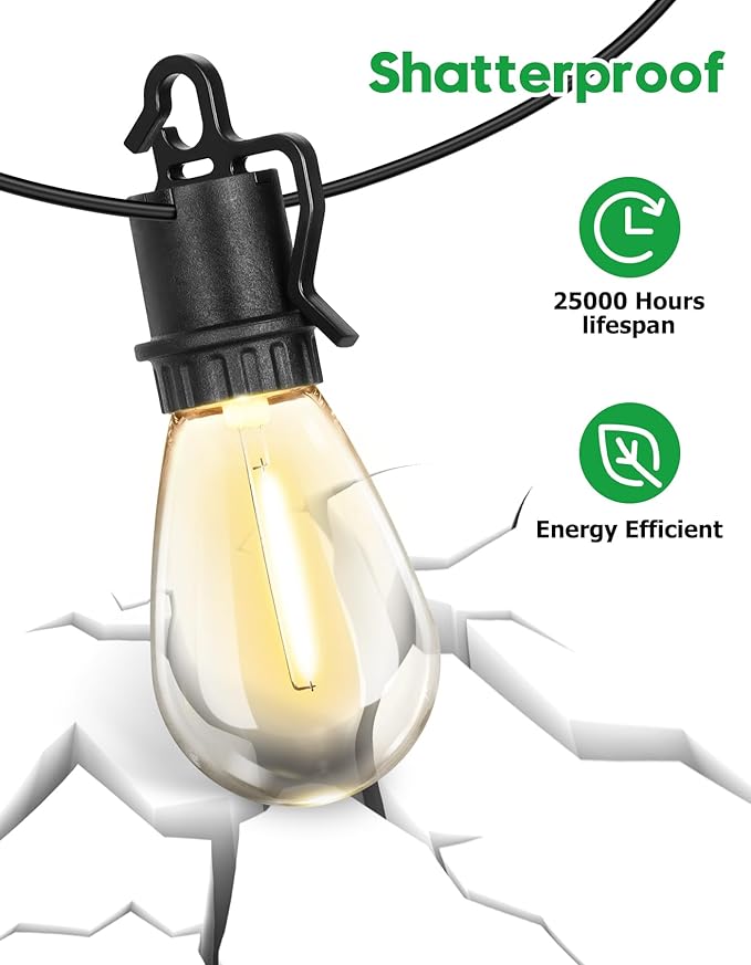 200FT Outdoor String Lights - Image 5